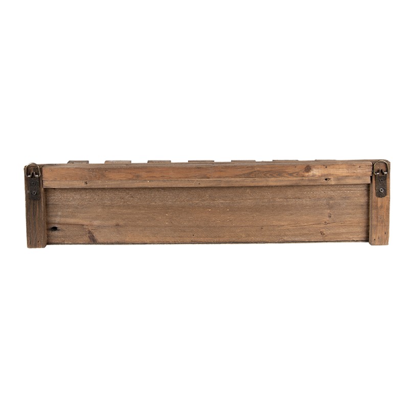 Clayre & Eef Weinregal 57x28x14 cm Braun Holz