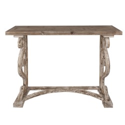 Clayre & Eef Tavolino da appoggio 125x39x92 cm Marrone Legno