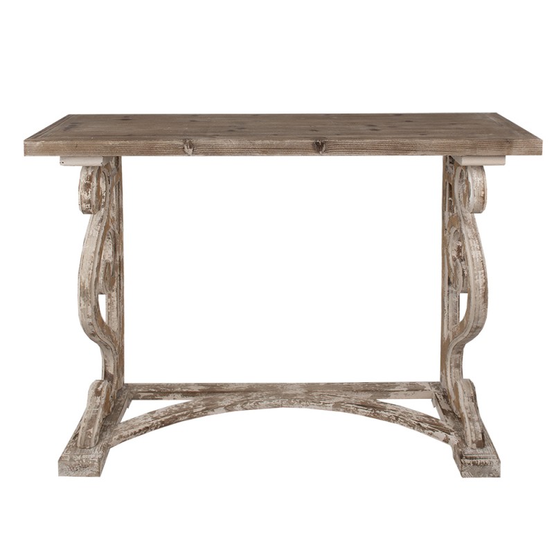 Clayre & Eef Table d'appoint 125x39x92 cm Marron Bois