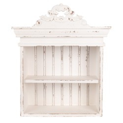 Clayre & Eef Etagère murale 51x20x60 cm Blanc Produit en bois