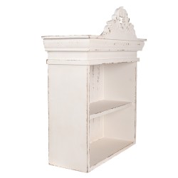 Clayre & Eef Etagère murale 51x20x60 cm Blanc Produit en bois