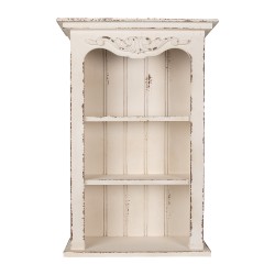 Clayre & Eef Etagère murale 51x20x77 cm Blanc Produit en bois