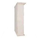 Clayre & Eef Scaffale da parete 51x20x77 cm Bianco Prodotto in legno