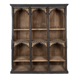 Clayre & Eef Bookcase 152x40x193 cm Black Wood