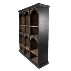 Clayre & Eef Bookcase 152x40x193 cm Black Wood