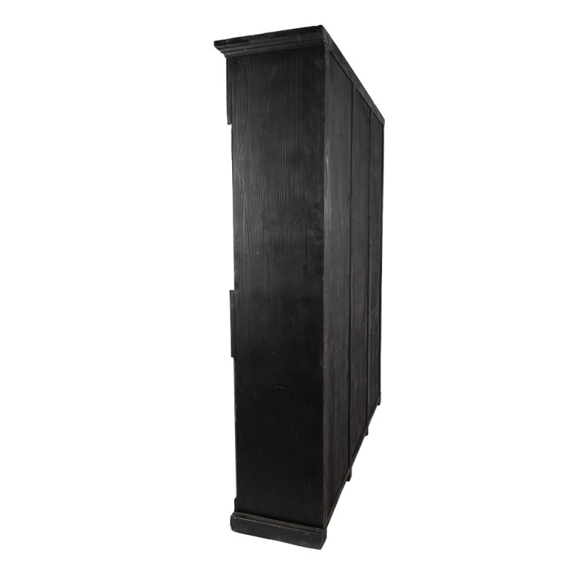 Clayre & Eef Bücherschrank 152x40x193 cm Schwarz Holz