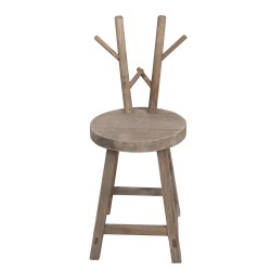 Clayre & Eef Table de plante 30x30x70 cm Marron Bois Bois de cerf