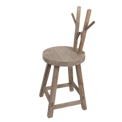 Clayre & Eef Table de plante 30x30x70 cm Marron Bois Bois de cerf