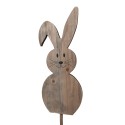 Clayre & Eef Pic de jardin Lapin 100 cm Marron Bois