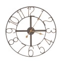 Clayre & Eef Horloge mural Ø 60 cm  Marron Fer Rond