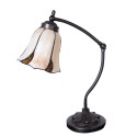 LumiLamp Table Lamp Tiffany Ø 15x46 cm  Beige Brown Glass