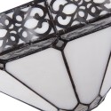 LumiLamp Applique murale Tiffany 30x15x16 cm  Blanc Marron Métal Verre Triangle