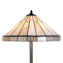 LumiLamp Lampadaire Tiffany Ø 50x164 cm  Beige Verre Triangle