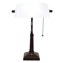 LumiLamp Table Lamp 26x23x42 cm White Metal Glass