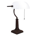 LumiLamp Table Lamp 26x23x42 cm White Metal Glass