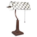 LumiLamp Table Lamp Tiffany 26x23x42 cm White Metal Glass