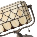 LumiLamp Table Lamp Tiffany 26x21x37 cm  Beige Brown Metal Glass