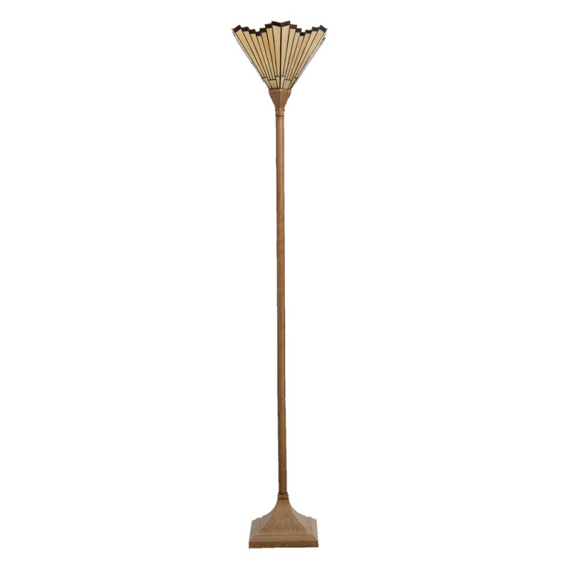 LumiLamp Floor Lamp Tiffany 37x37x183 cm  Gold colored Polyresin Glass