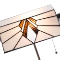 LumiLamp Lampe de table Tiffany 32x27x51 cm  Blanc Marron Verre