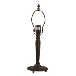 LumiLamp Pied de lampe lampe de table Tiffany 46 cm  Marron Plastique Fer