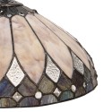 LumiLamp Hanglamp Tiffany  Ø 40 cm  Beige Bruin Glas