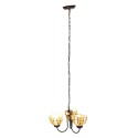 LumiLamp Hanglamp Tiffany  Ø 39x125 cm Beige Geel Glas