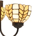 LumiLamp Pendant Lamp Tiffany Ø 39x125 cm Beige Yellow Glass