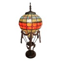 LumiLamp Lampada da tavolo Tiffany 31x31x71 cm Arancione Vetro