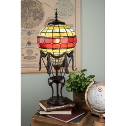 LumiLamp Lampe de table Tiffany 31x31x71 cm Orange Verre