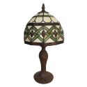 LumiLamp Table Lamp Tiffany 21x21x33 cm Beige Green Glass