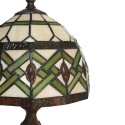 LumiLamp Table Lamp Tiffany 21x21x33 cm Beige Green Glass