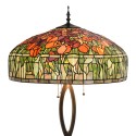 LumiLamp Lampadaire Tiffany Ø 56x165 cm  Vert Orange Verre Tulipes