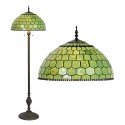 LumiLamp Tiffany Vloerlamp  Ø 51x165 cm Groen Glas