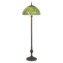 LumiLamp Floor Lamp Tiffany Ø 51x165 cm Green Glass