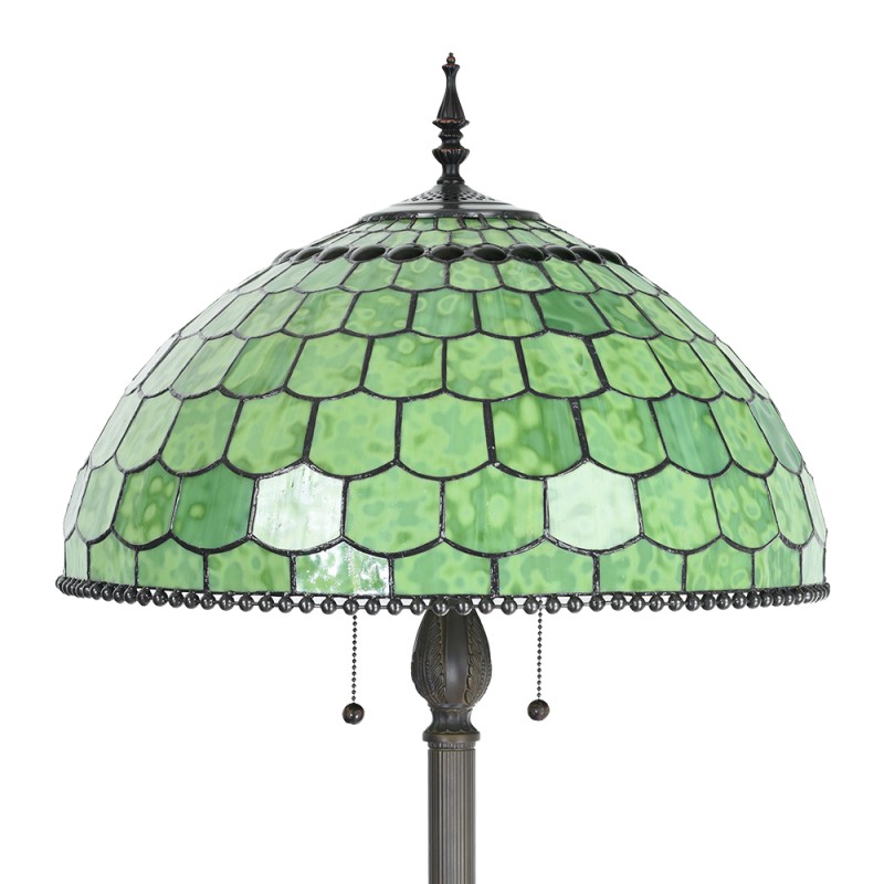 LumiLamp Floor Lamp Tiffany Ø 51x165 cm Green Glass