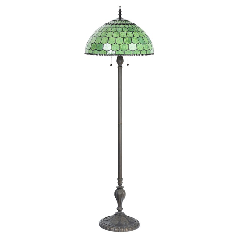 LumiLamp Floor Lamp Tiffany Ø 51x165 cm Green Glass