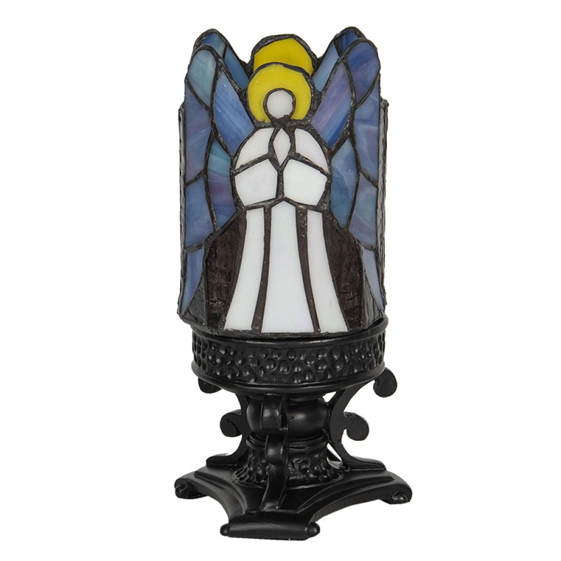 LumiLamp Table Lamp Tiffany Angel Ø 13x25 cm  Grey Glass