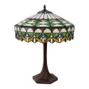 LumiLamp Tiffany Tafellamp  Ø 41x57 cm Groen Glas Rond