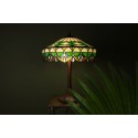 LumiLamp Lampada da tavolo Tiffany Ø 41x57 cm Verde Vetro Rotondo