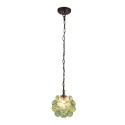 LumiLamp Lampes à suspension Tiffany 21x21x17/90 cm  Vert Verre