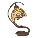 LumiLamp Table Lamp Tiffany 28x20x40 cm Yellow Plastic Glass