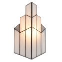 LumiLamp Wandlamp Tiffany  36x4x21 cm  Wit Glas