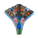 LumiLamp Wall Light Tiffany 37x18x35 cm  Green Blue Glass