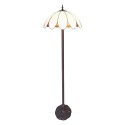 LumiLamp Floor Lamp Tiffany Ø 46x166 cm  White Plastic Glass