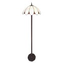 LumiLamp Floor Lamp Tiffany Ø 46x166 cm  White Plastic Glass