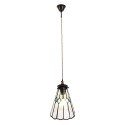 LumiLamp Pendant Lamp Tiffany Ø 15x115 cm  Transparent Glass Metal Round