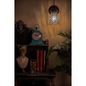 LumiLamp Wandlamp Tiffany  17x12x23 cm  Transparant Glas Metaal Rond