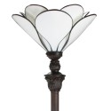 LumiLamp Tiffany Vloerlamp  Ø 31x183 cm  Wit Glas Kunststof