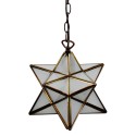 LumiLamp Hanglamp Tiffany  Ø 31x31 cm Wit Glas Metaal