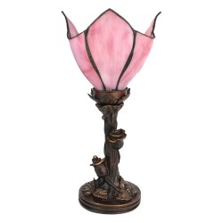 LumiLamp Table Lamp Tiffany 32 cm Pink Glass